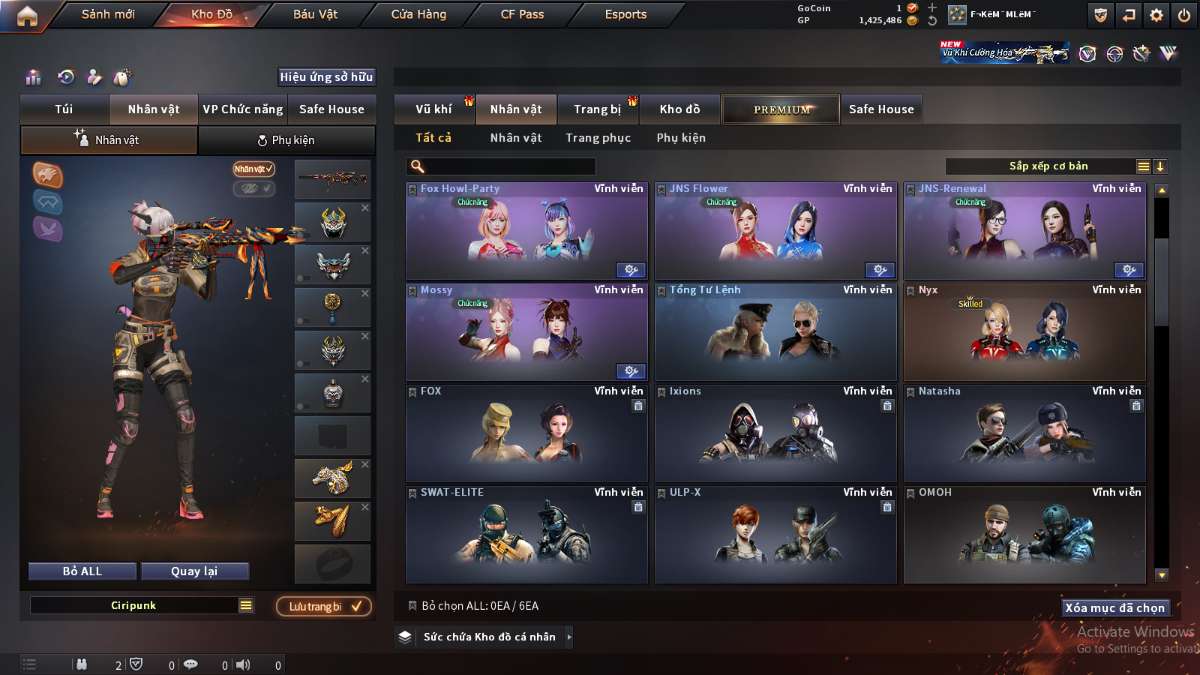shop acc cf uy tin gia re